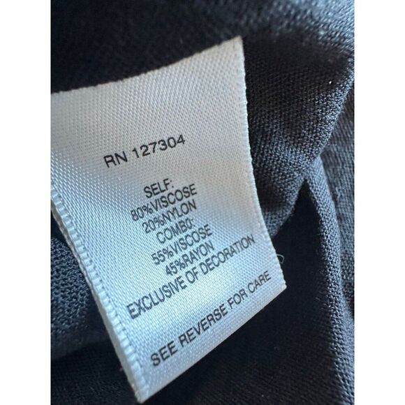 John Mark Women's XS Black and White Boho Embroidered Tunic Blouse Top - Picture 7 of 7